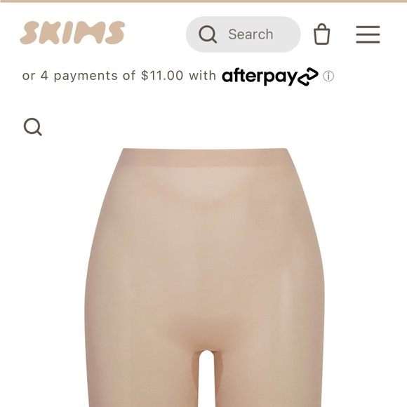 NWT Skims Sheer Sculpt Low Back Short - CLAY (M) - Picture 2 of 2